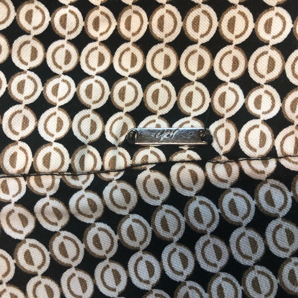 UP! Pull On Pant Geometric Design Border Pattern Tummy Control Cropped - Picture 5 of 8